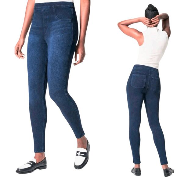 SPANX Jean-ish Ankle Leggings Size Large - Picture 1 of 4